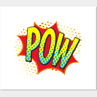 Onomatopoeia POW Posters and Art